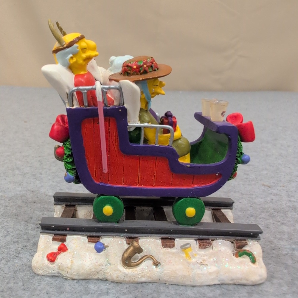 The Simpsons Geriatric Express Christmas Collection Sculpture 2003 Hamilton - Picture 3 of 5